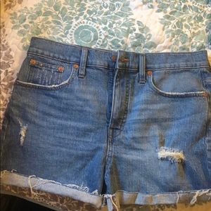 High rise denim Jean shorts